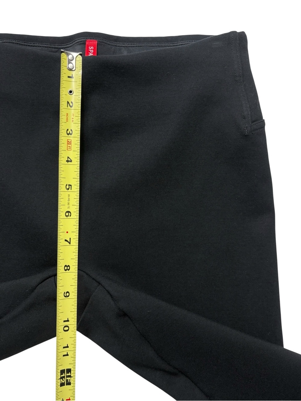Spanx Black Perfect Front Slit Flare Leggings Ponte Pant Size S Tall 20584T - Picture 8 of 12